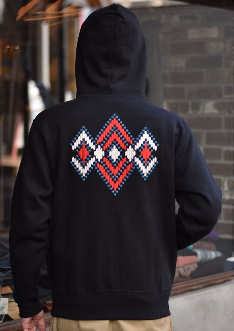 NoRunNoLife FOREVER！PHERROW'Sネイティブ柄刺繍