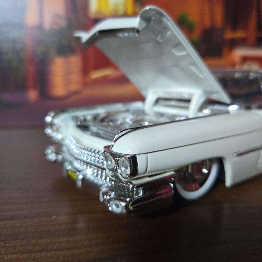 1959 Cadillac キャデラック ローライダーホワイトカスタム 1/24