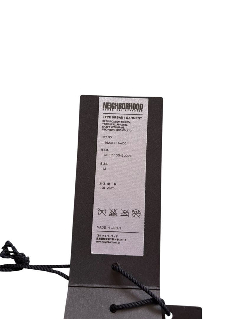 新品　タグ付き　NEIGHBORHOOD 鹿革 レザーグローブ ブラック M
