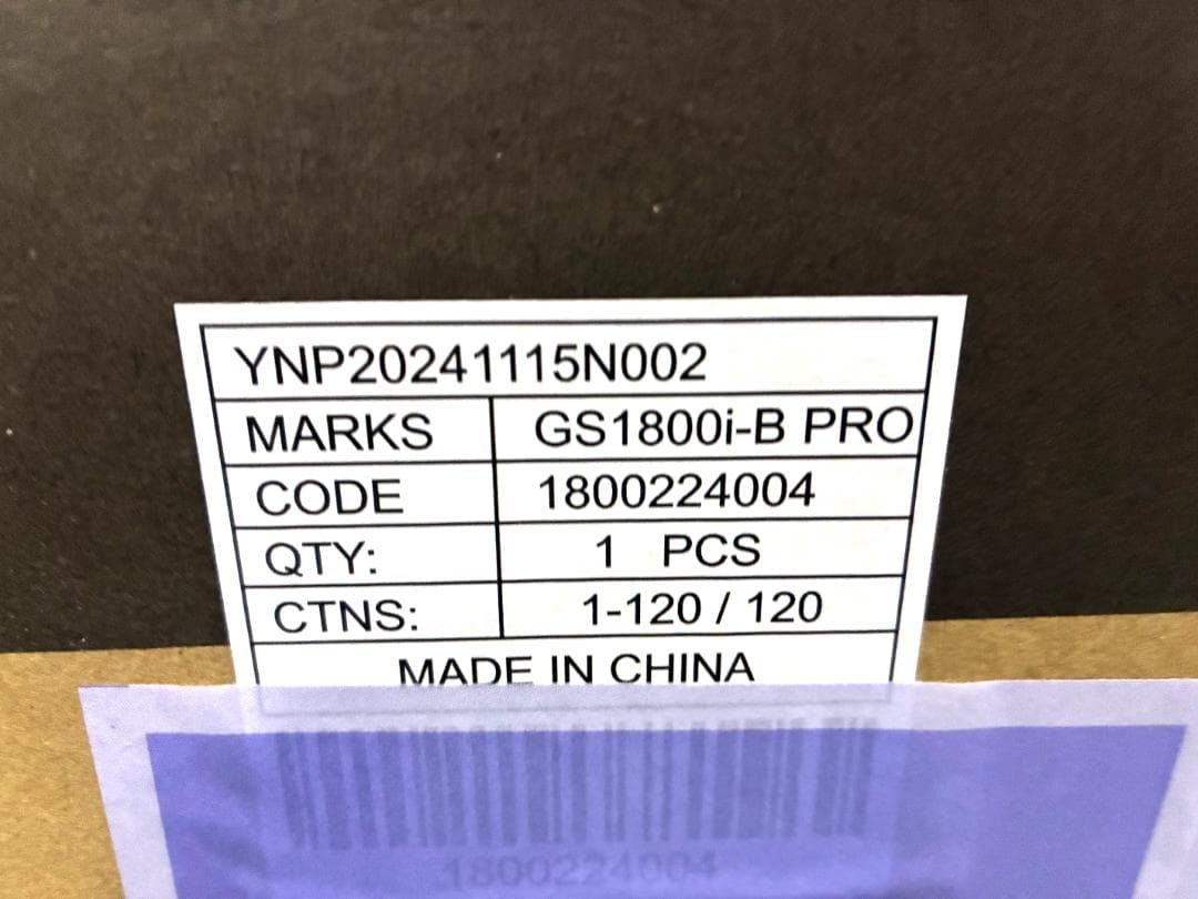 新品 EENOUR イーノウ発電機 GS1800i-B PRO カセットボンベ式