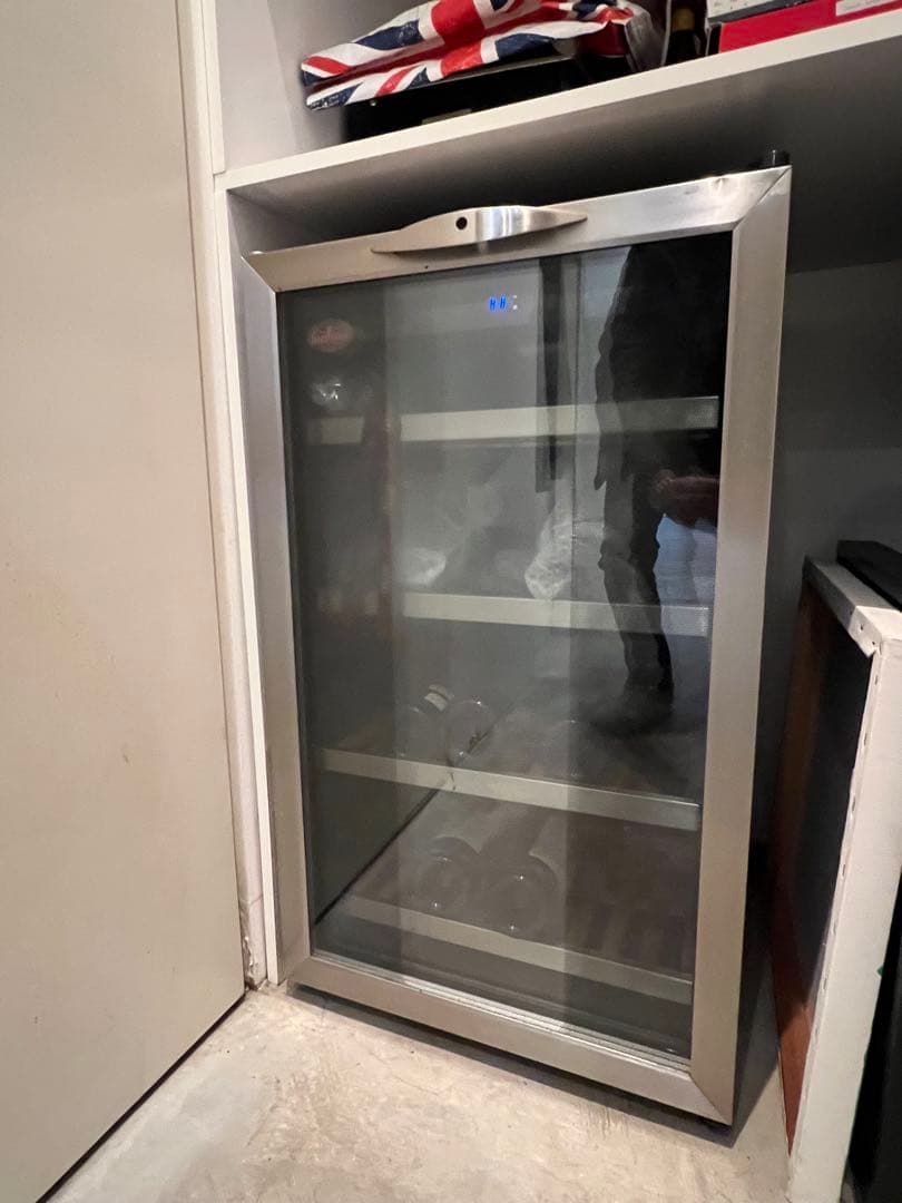 ガラス扉 ワインセラー ステンレスドア