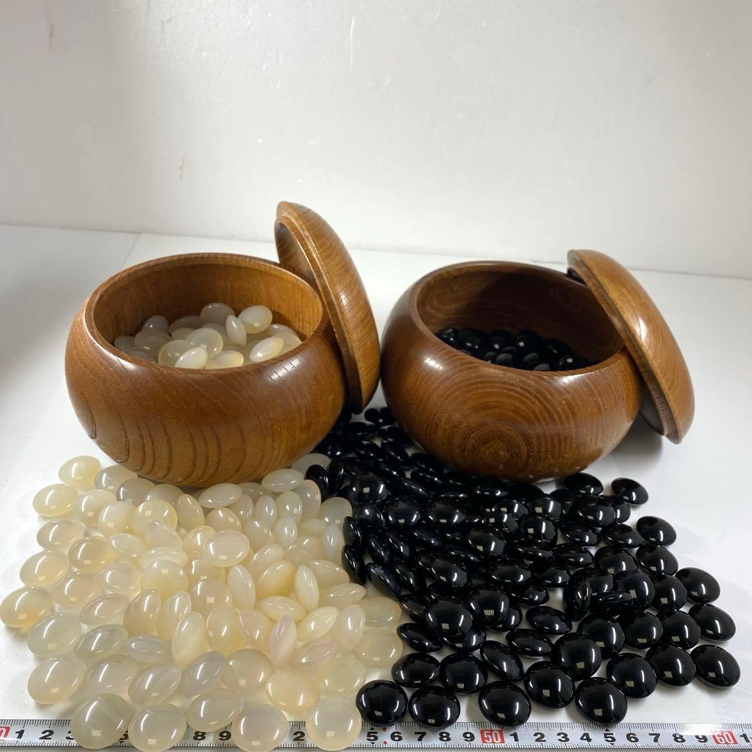 本瑪瑙　極太碁石　ゴケ付 トコヒカ　東な7-0323☆2F