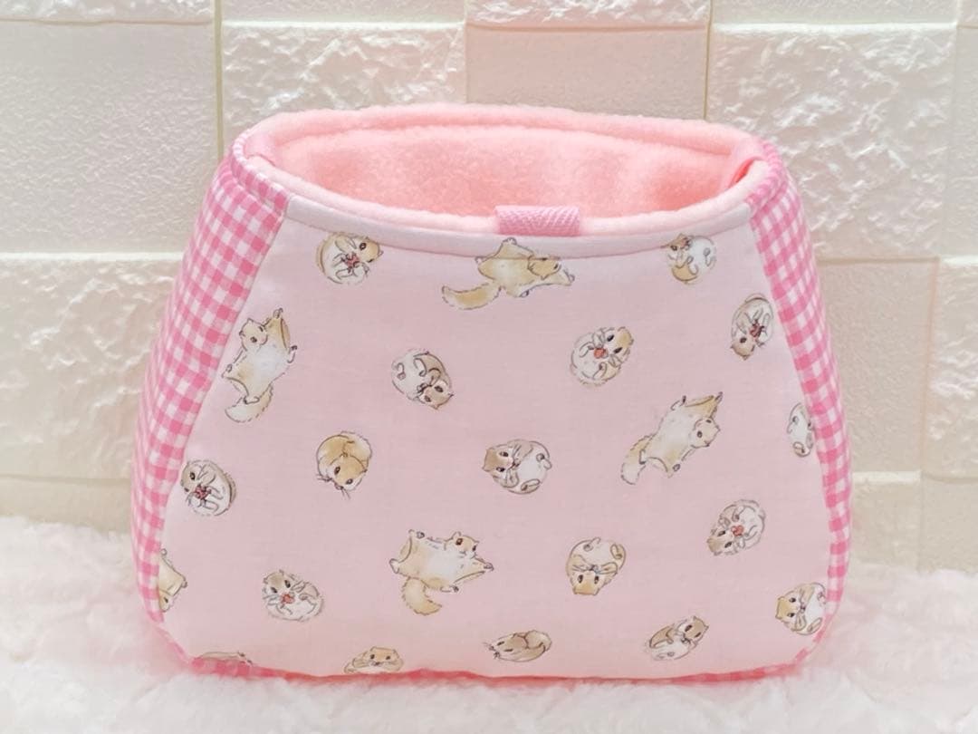 フクロモモンガ　ポーチ　ねりごま