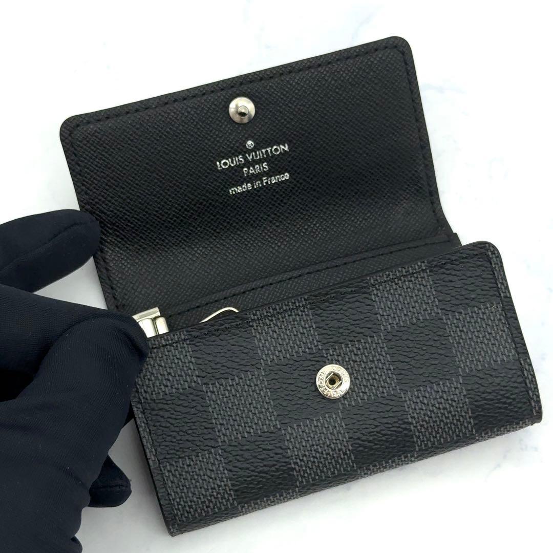 【最高級美品】ルイヴィトン ダミエ グラフィット ミュルティクレ6 キーケース