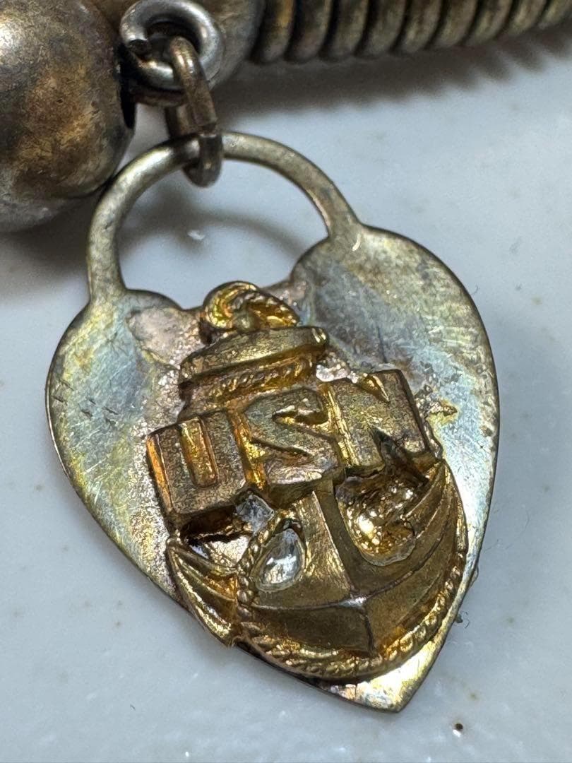 米軍 実物 SWEETHEART JEWELRY コイルブレスレット