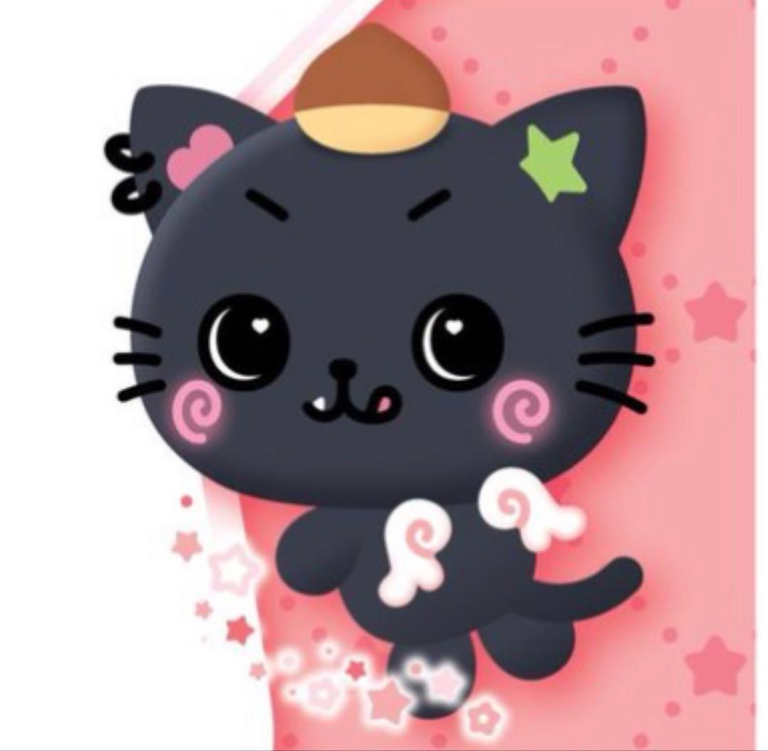 黒猫キャラクター ステッカー