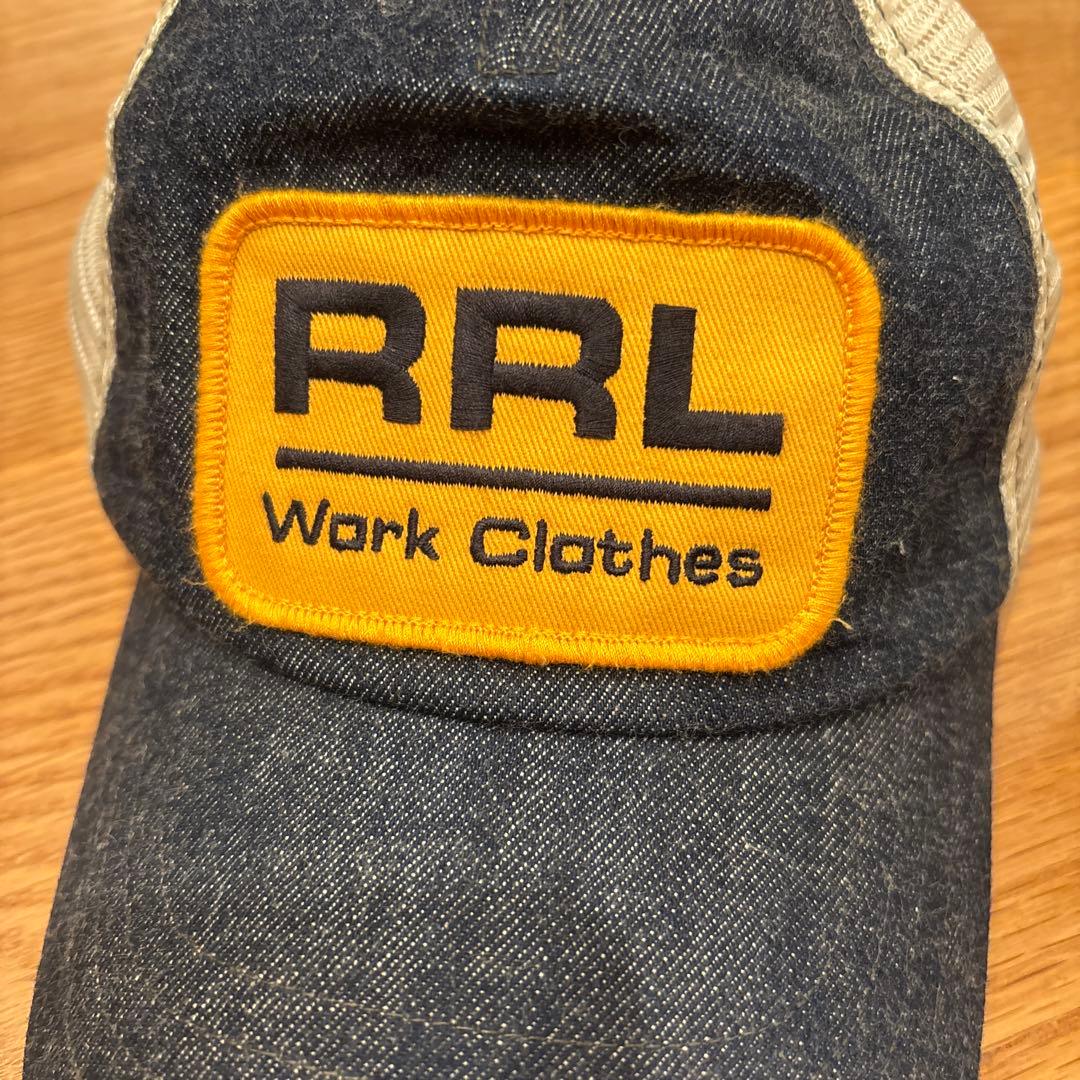 美品RRLダブルアールエル　Denim Trucker Cap　キャップ