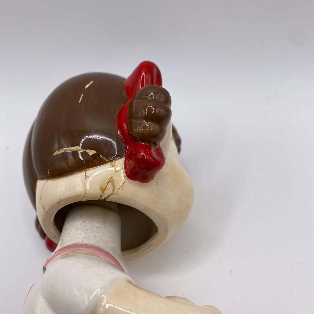 昭和レトロ　不二家　激レア 陶器製 貯金箱　ペコちゃん　非売品