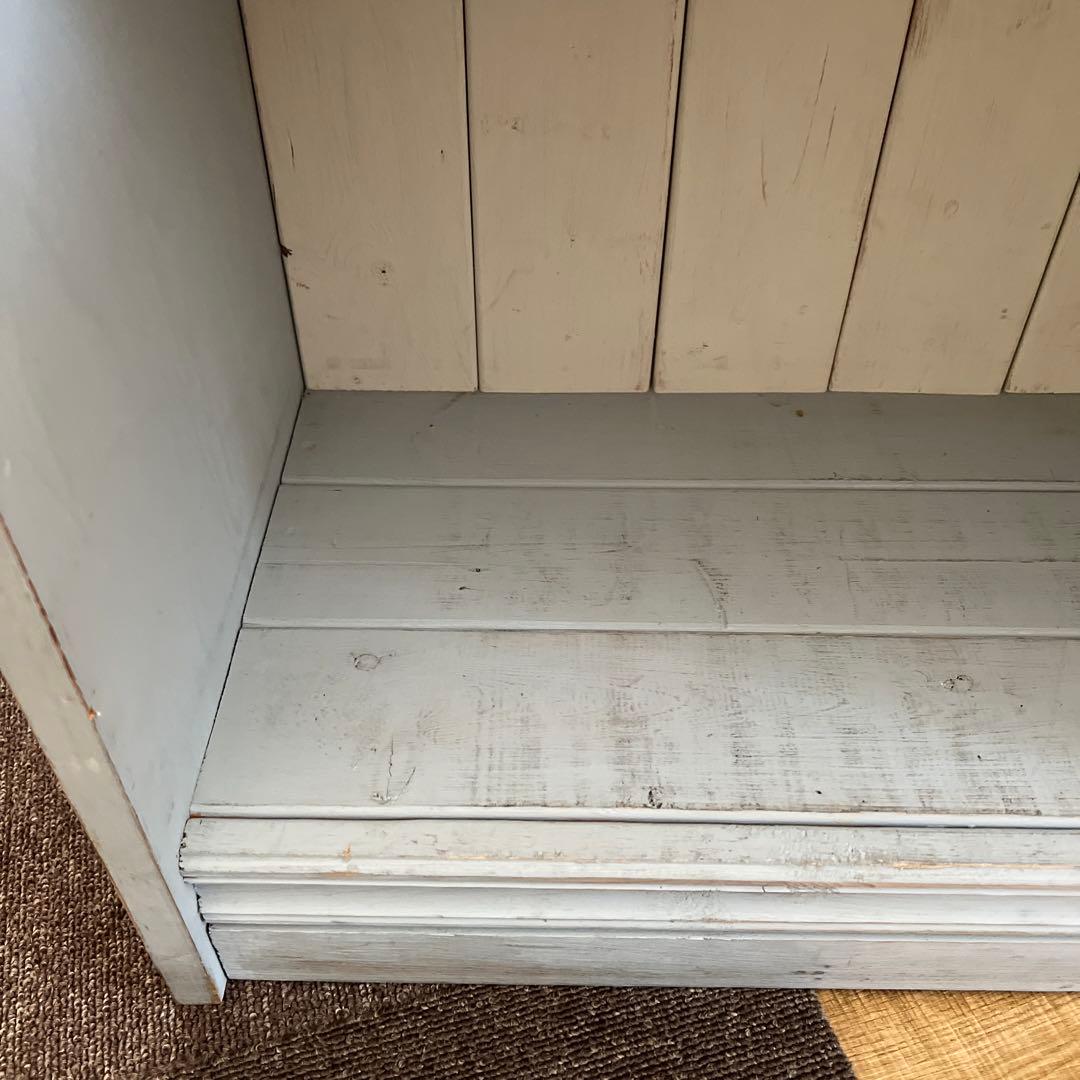 最終価格！アンティーク風に作ったブルーグレーの棚