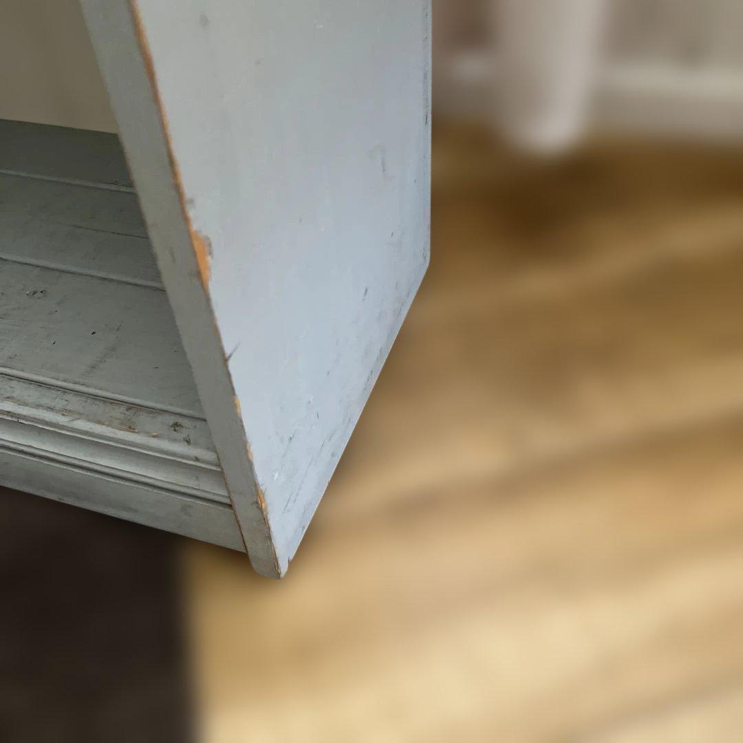 最終価格！アンティーク風に作ったブルーグレーの棚