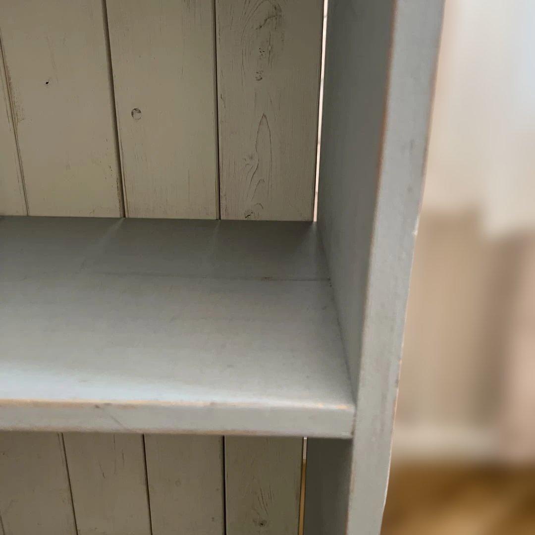 最終価格！アンティーク風に作ったブルーグレーの棚
