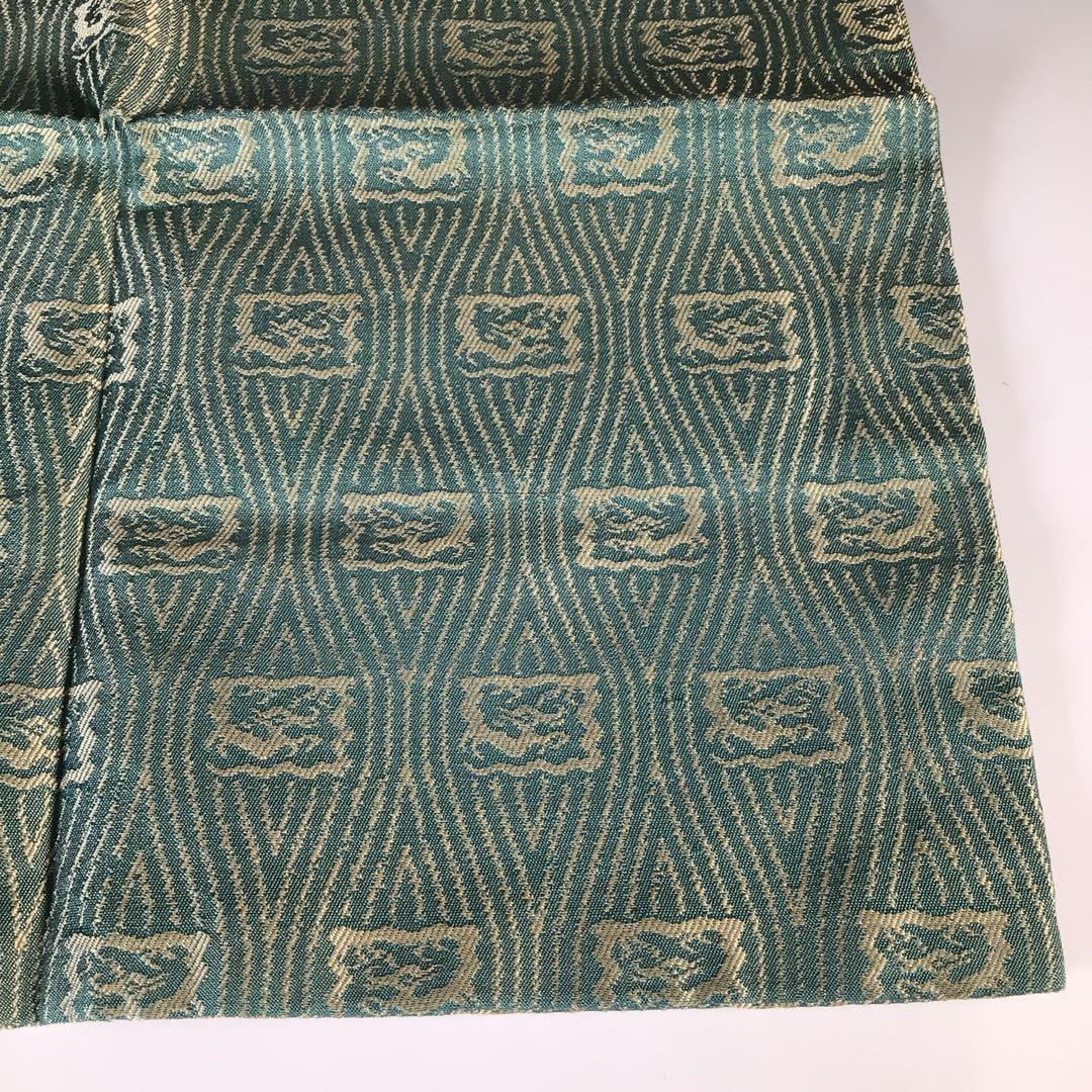 Ｍ４５３　帛紗　『袋師　土田友湖作』『即中斎　箱書』『龍文』『緞子袱紗』　共箱