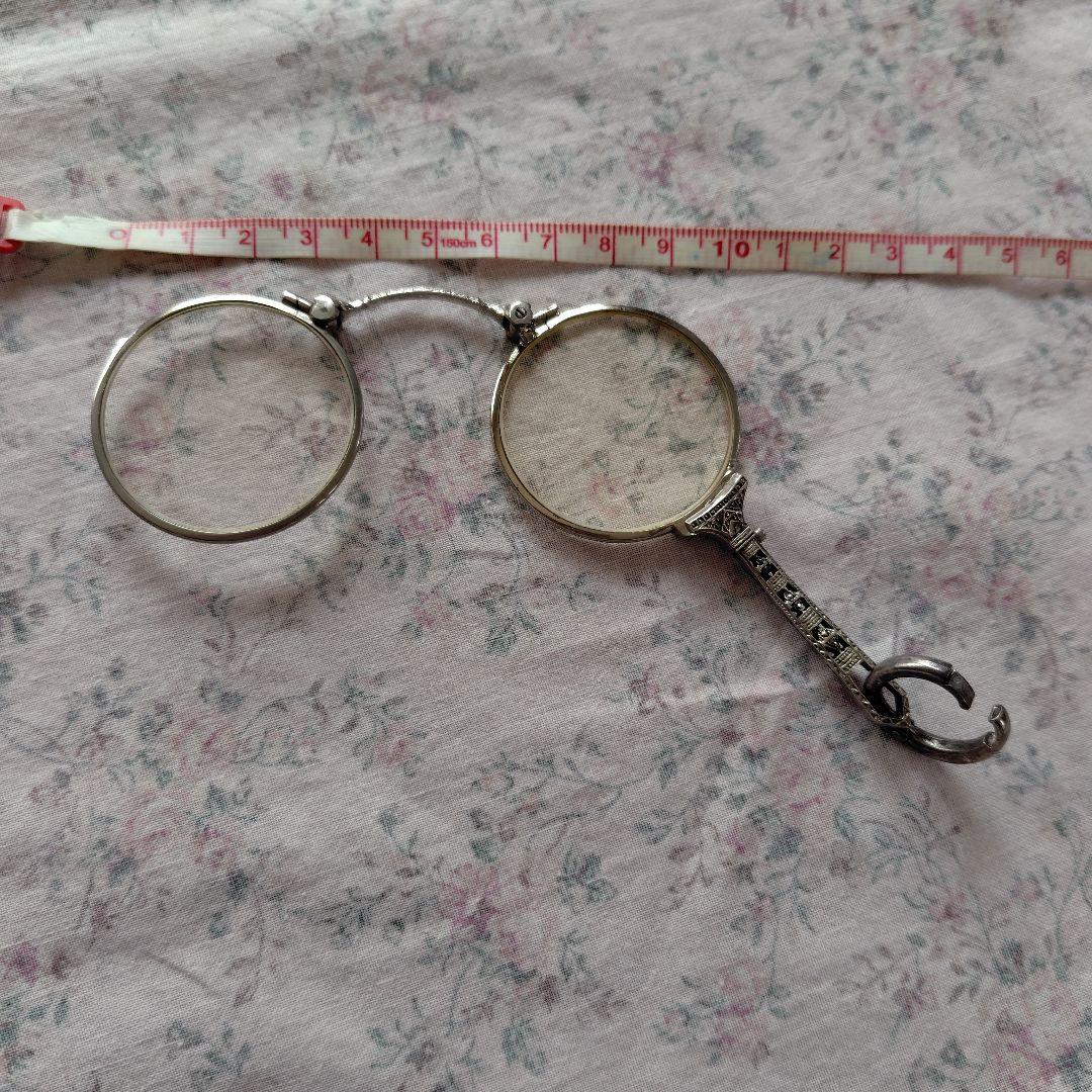 ルーペ付き　アンティークロザリオネックレス　匿名配送