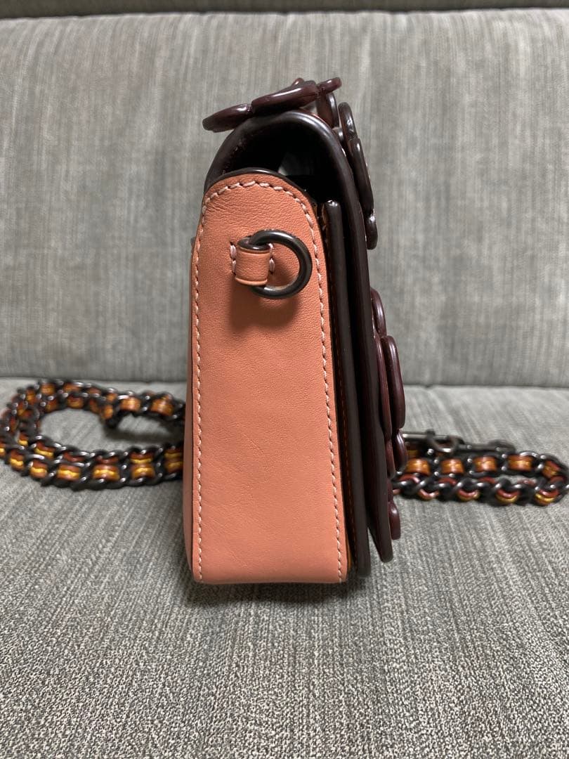 極美品✨COACH ヴィンテージ ティーローズ　ショルダーバッグ ピンク　レッド