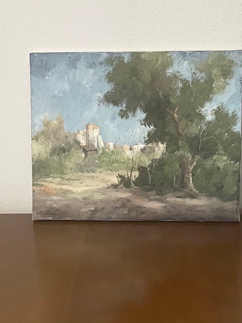 題 真作保証　国内入手困難レオナルド・デ・マジストリス　「ローマの遠景」希少