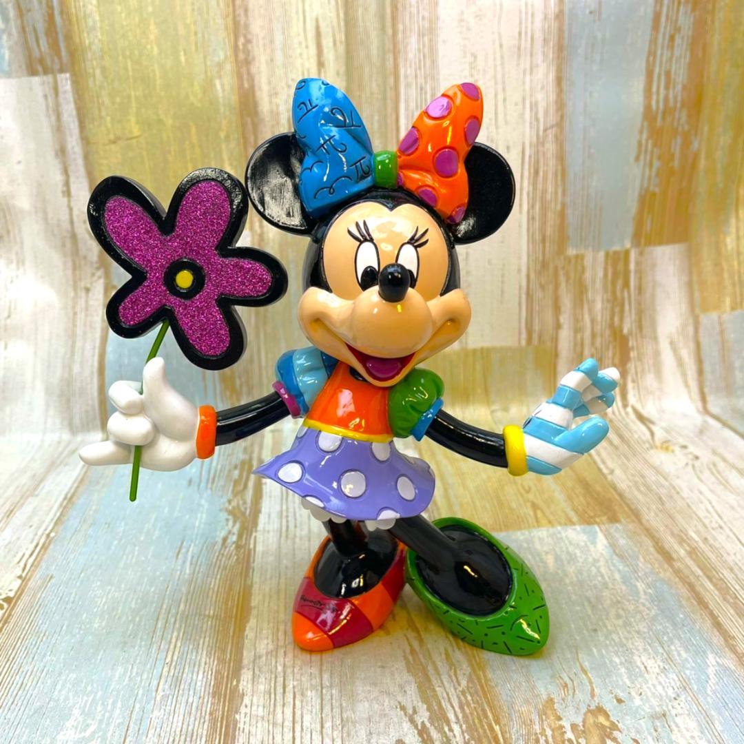 ミニーマウス Minnie Mouse エネスコ BRITTO お花 フィギュア