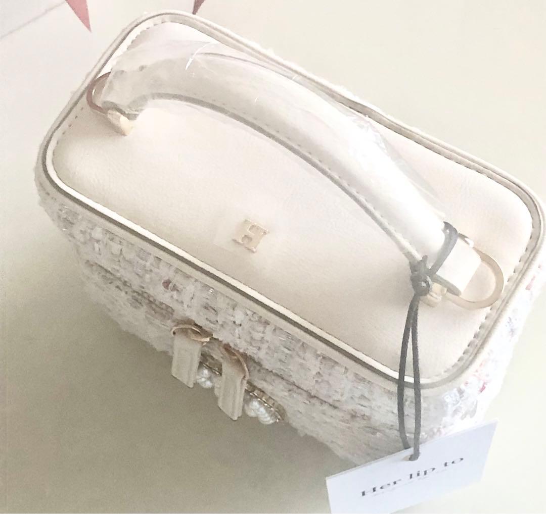 新品★Her lip to Tweed Crystal Vanity Bag