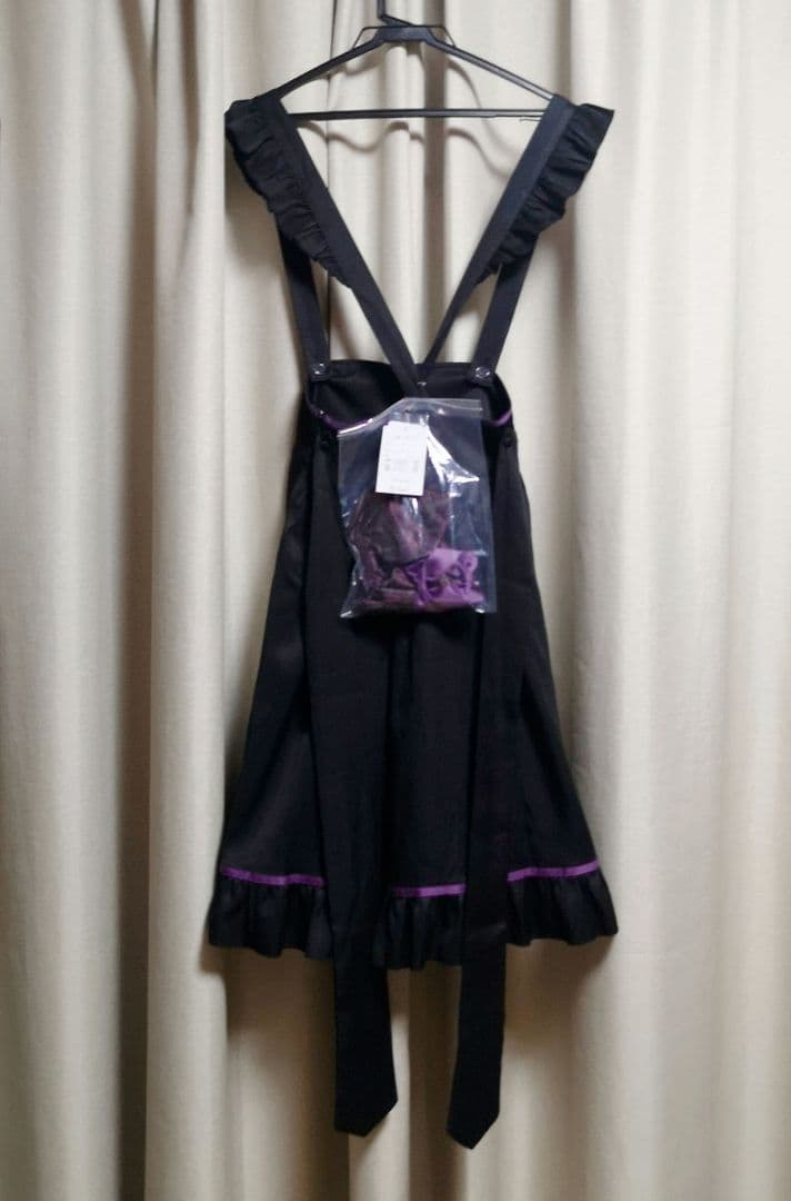 Amavel 宮燈街の飴売り子エプロンスカート 限定カラー ブラック