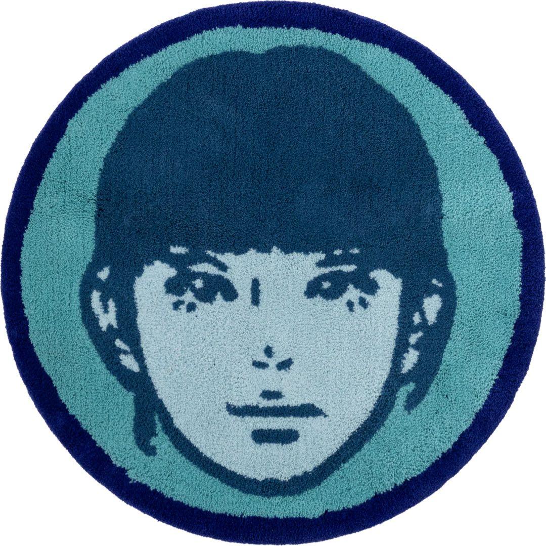 その他 Kyne Stamp Circle Rug by ROOM (BLUE)