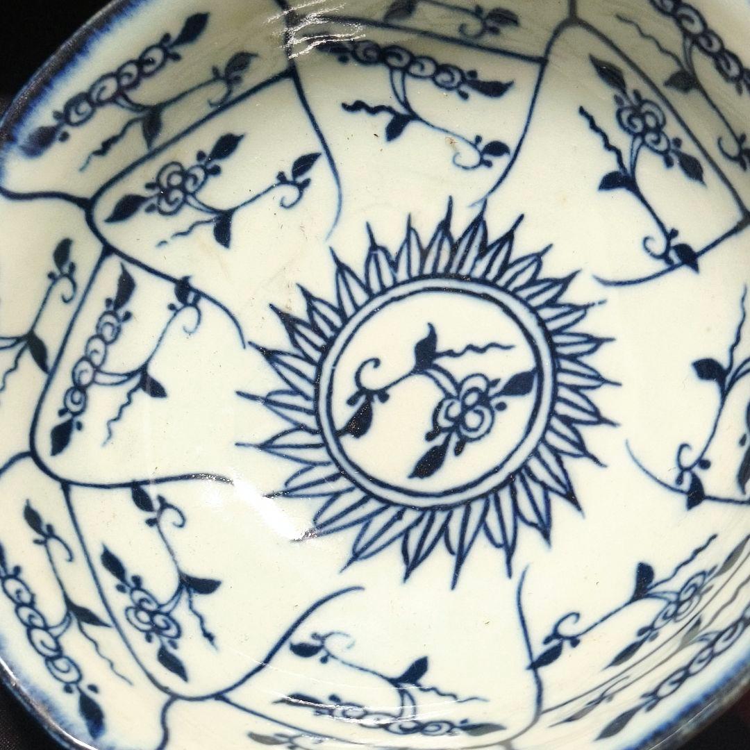 中国骨董 青花磁茶碗 染付 明清磁器 古玩 アンティーク 古美術 蒐集家放出美品