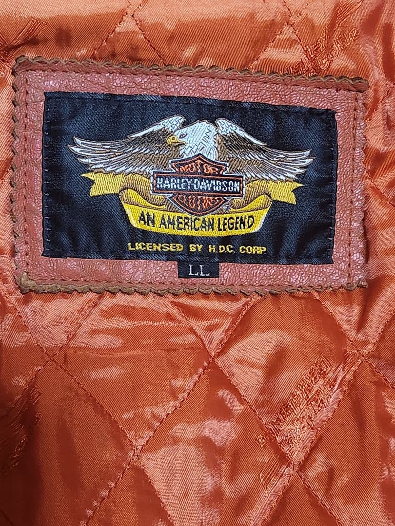 Harley Davidson レザーシングルライダースジャケット 羊革