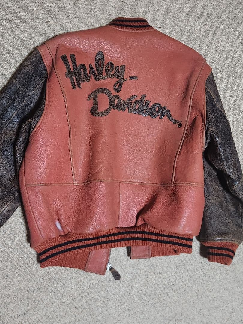 Harley Davidson レザーシングルライダースジャケット 羊革