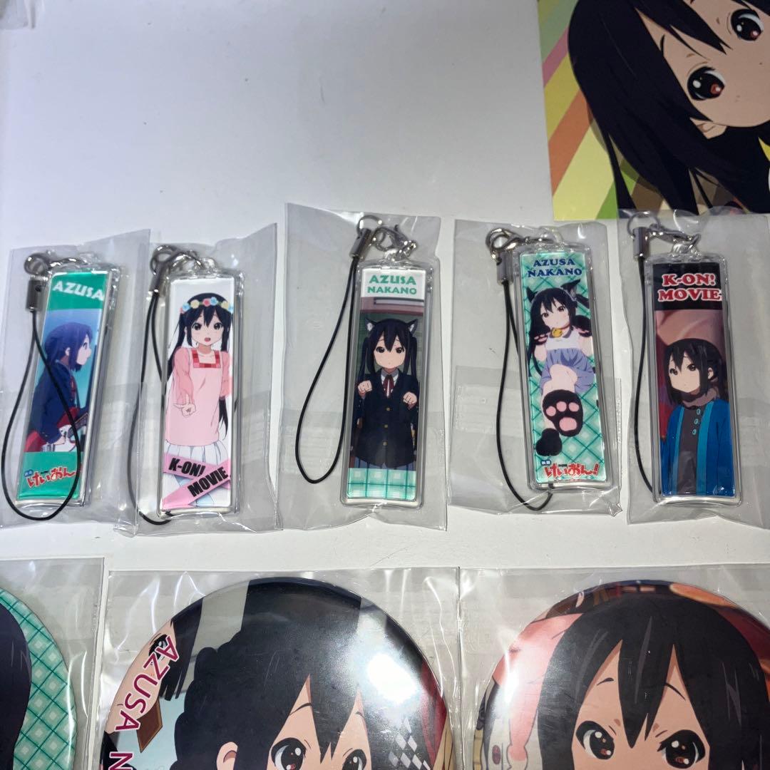 けいおん　中野梓　缶バッジ　アクリル棒　映画　TBS 新品