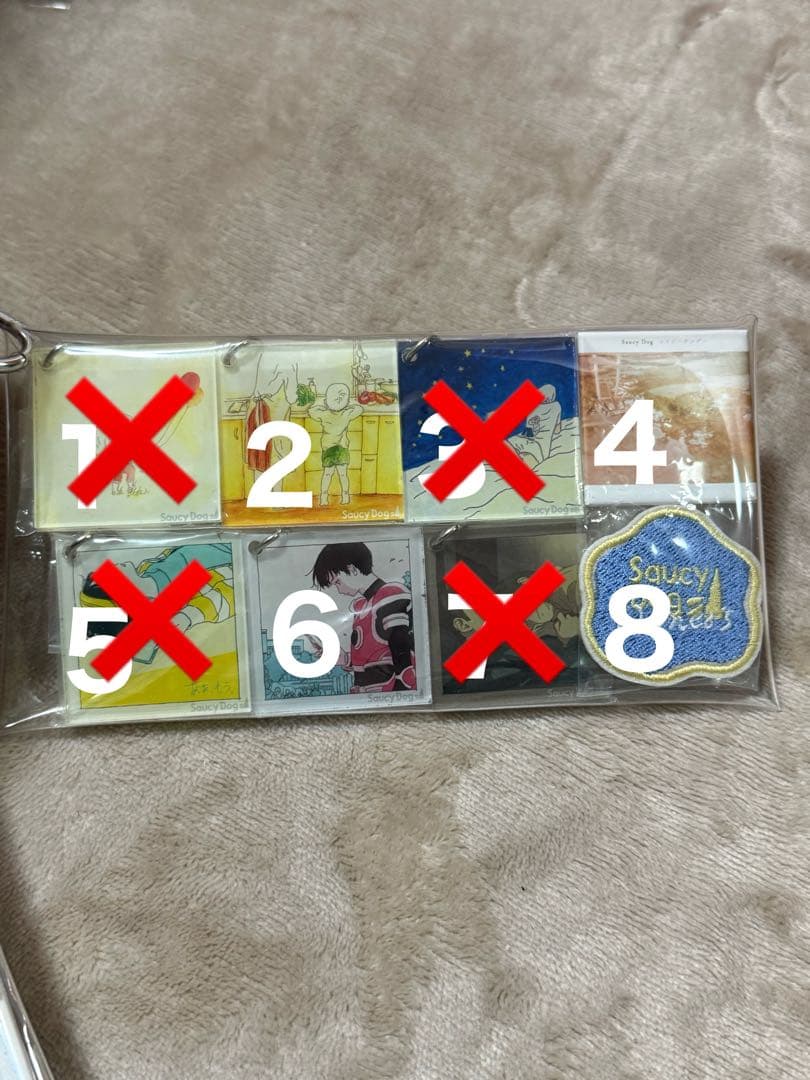 Saucy Dog アクリルキーホルダー 8個セット