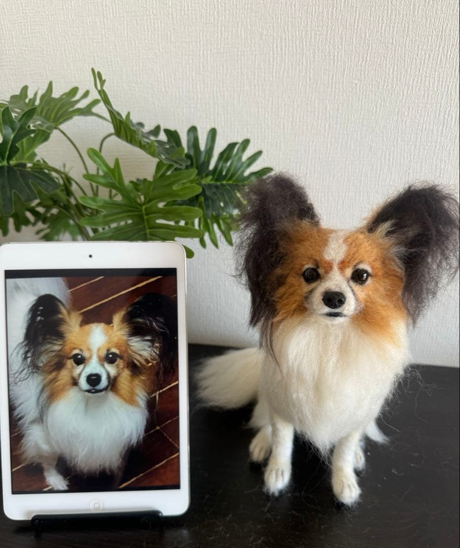 p*o様 わたわたペット　わんこ限定　分身の術　中サイズ　(20センチ程)羊毛フ