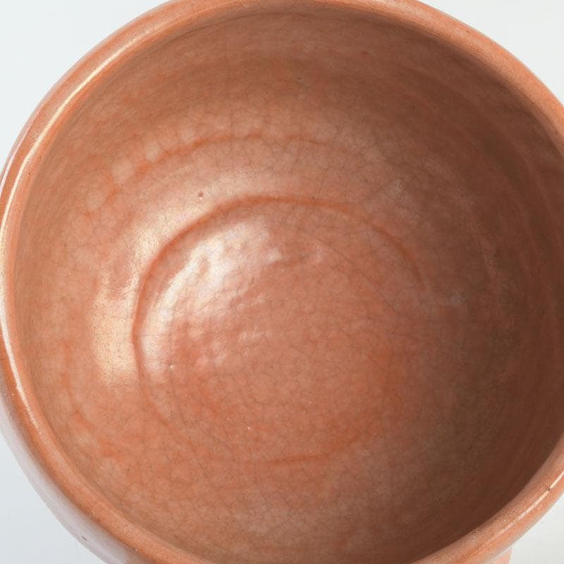 茶道具　楽吉左衛門作　赤楽茶碗　V　9504