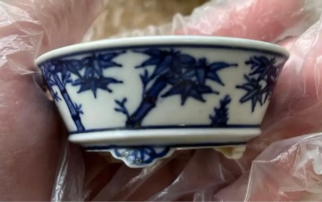 高雄香葉　盆栽鉢　小品　3個セット　レトロ　(A6)