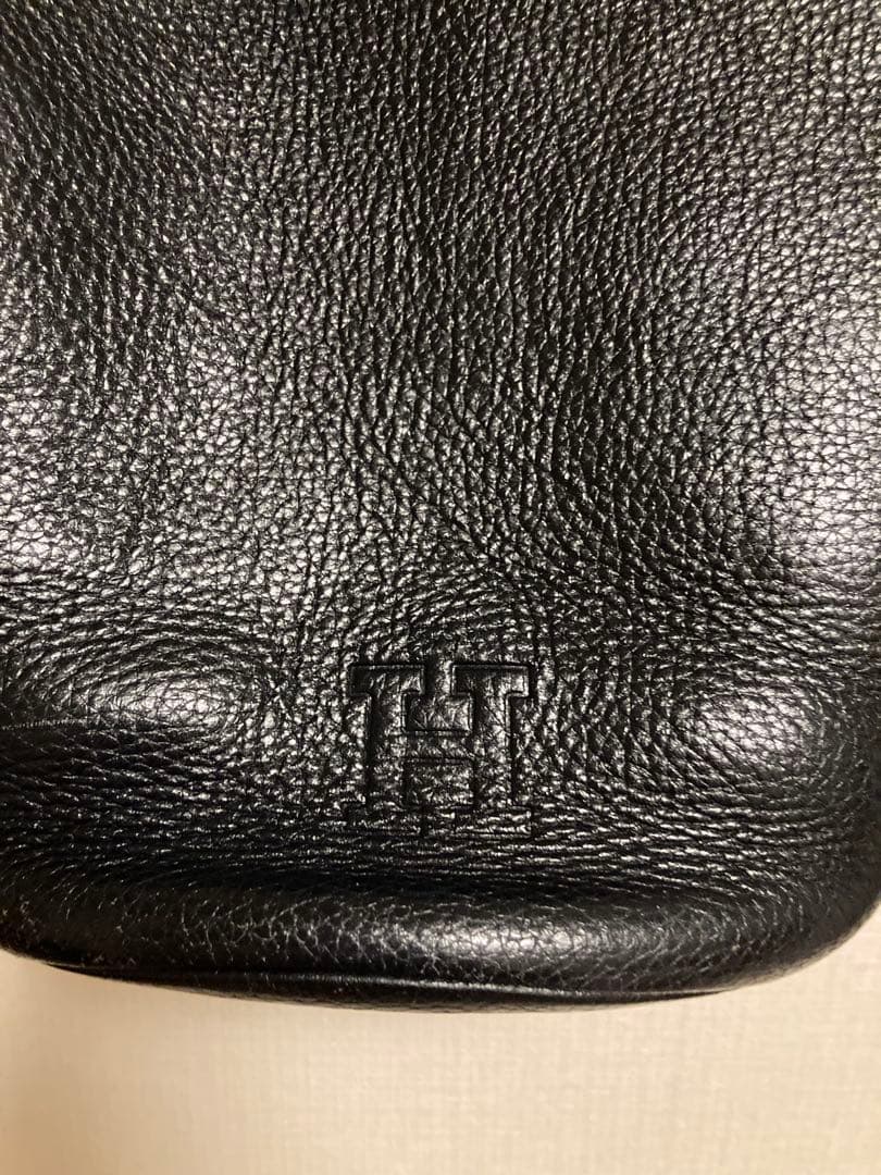 ヒロフHIROFU バケツ型バッグ　バケットバッグ　黒ブラック