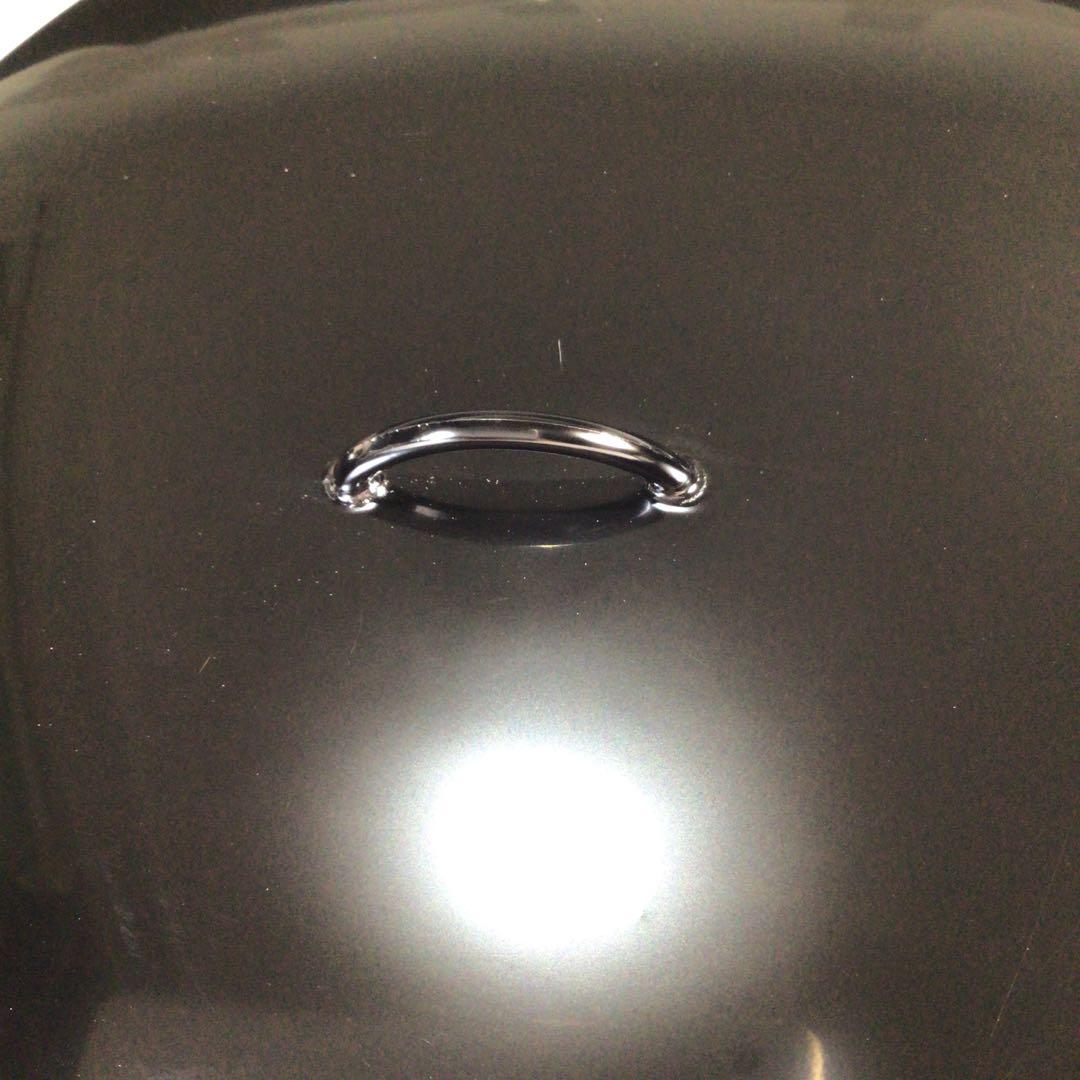 Ｍ９２７　水指　『水崎長寿造』『義山水指』　共箱　茶道具　ガラス工芸