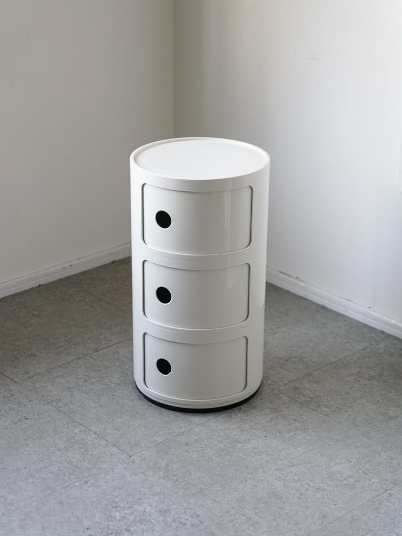Kartell \"コンポニビリ\" 正規品 3段 ホワイト ミッドセンチュリー