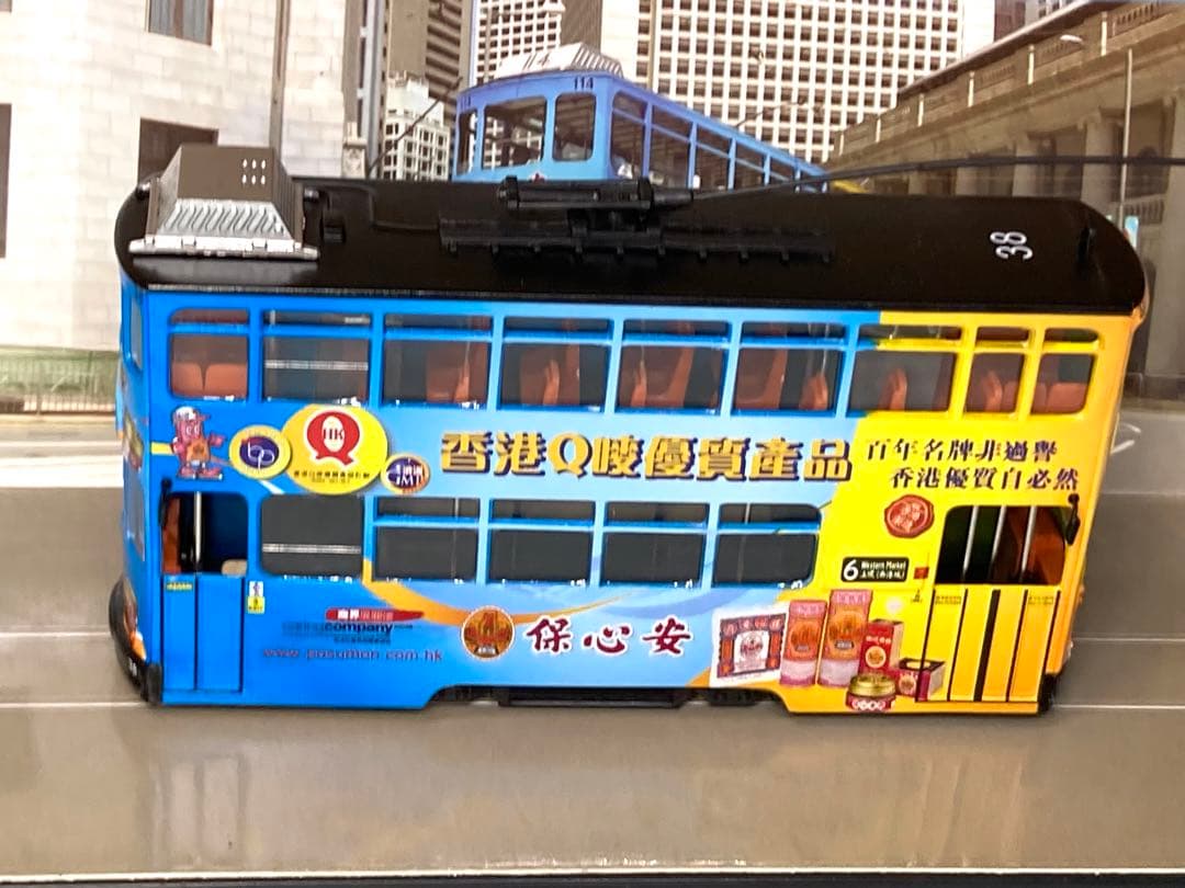 香港 2階建路面電車「保心安 香港百年名碑」模型　1500台限定版