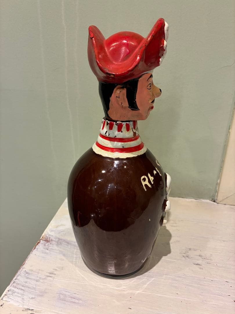 ビンテージ50s スカル　髑髏　骸骨　海賊　パイレーツ　デカンタ　Japan