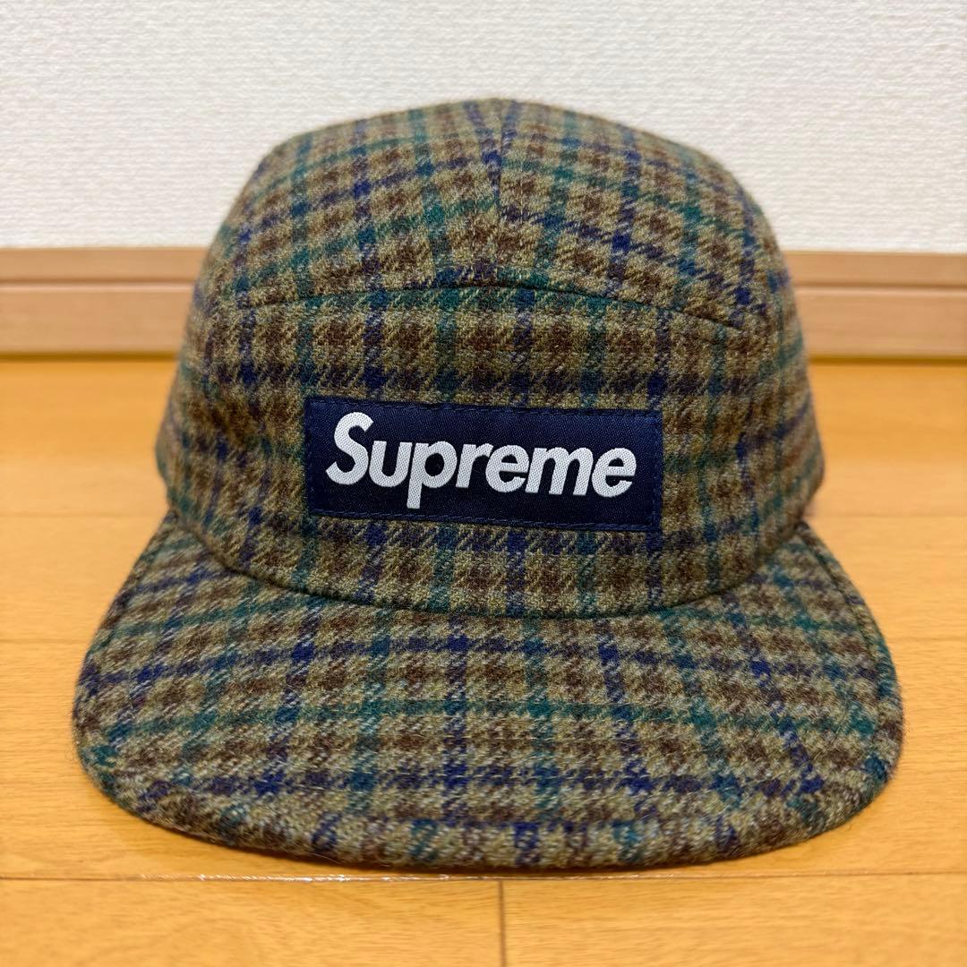 新品 Supreme Tweed Camp Cap オリーブ 14aw タグ付き