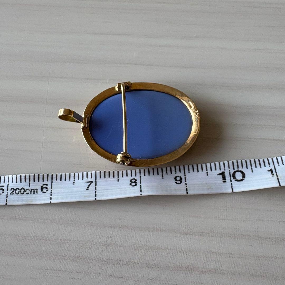 18金カメオブローチ