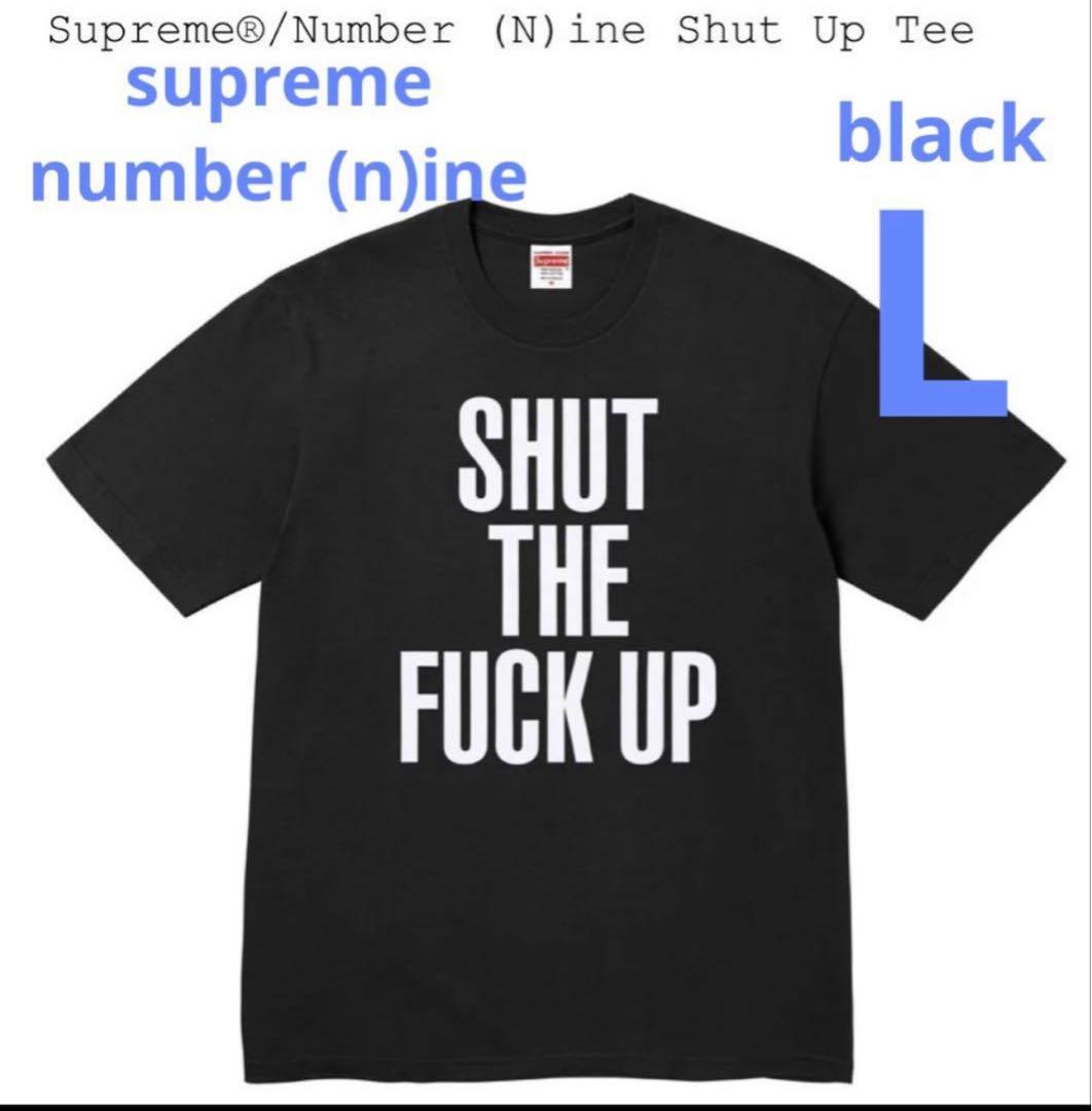 新品未使用Supreme Shut the fuck up Tee 黒 L