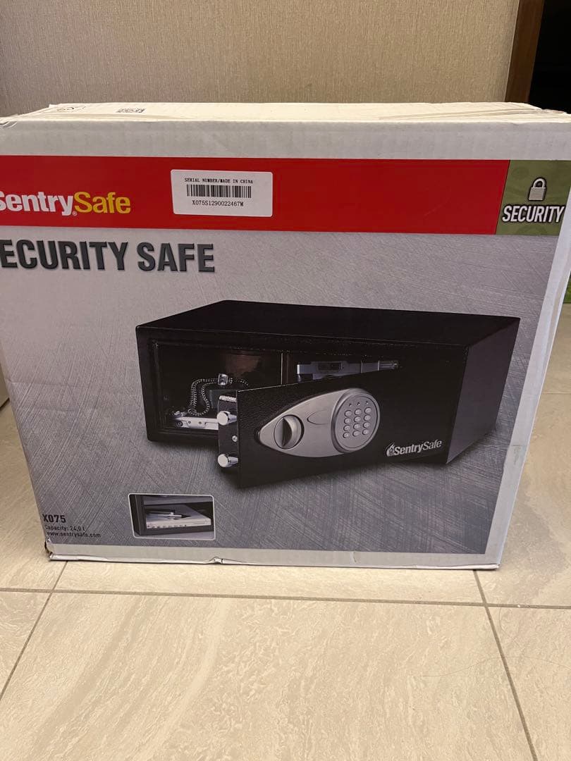 未使用新品SentrySafe X075金庫 パーソナルセキュリティ保管庫