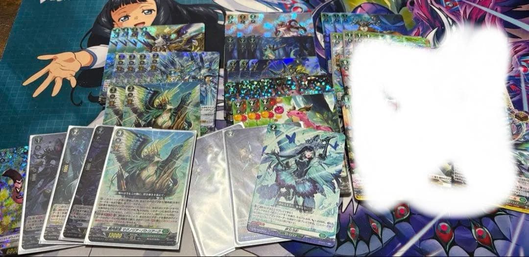 ヴァンガード マグノリア　デッキパーツ　スリーブ付き