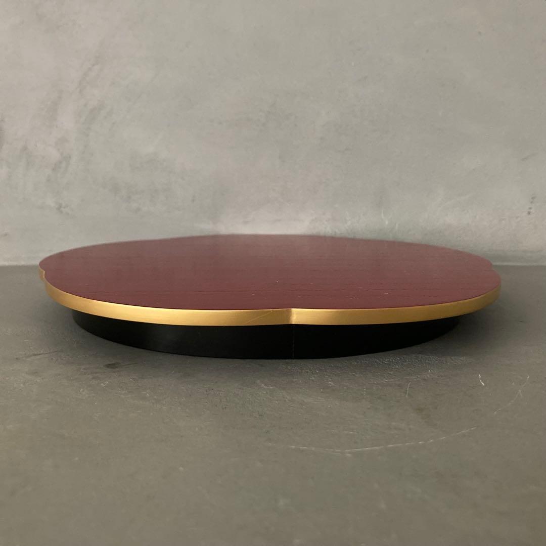 【美品】哲公房 中村宗哲 三彩金釦 遊々盆 雪月花 共箱 茶道具 盆3点