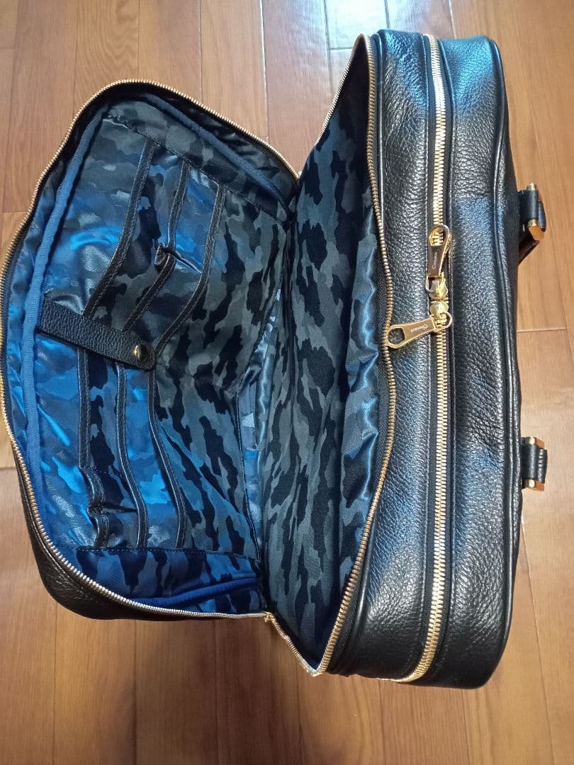 【kees】チマブエ　エメリー　ブリーフケース（ダブル）黒