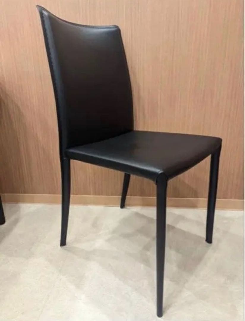 送料込み クラスティーナ ダイニング チェア イス 椅子 ブラック 2脚セット