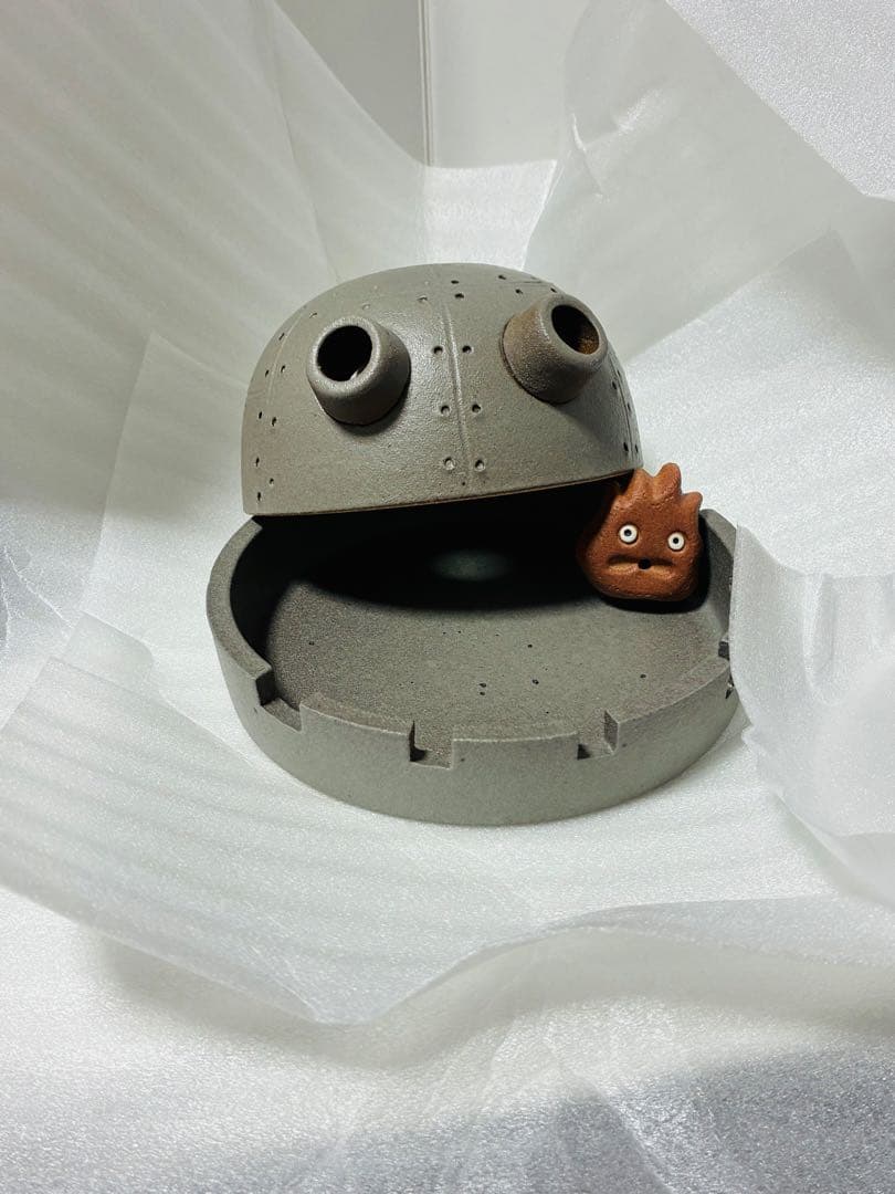 ジブリパークハウルの動く城 信楽焼 お香立て 蚊取り線香 キャラクターグッズ