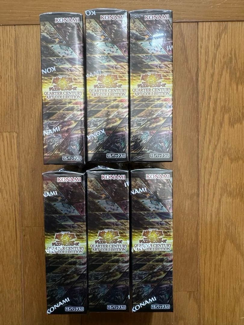 新品シュリンク付　遊戯王クォーターセンチュリーアートコレクション6BOXセット