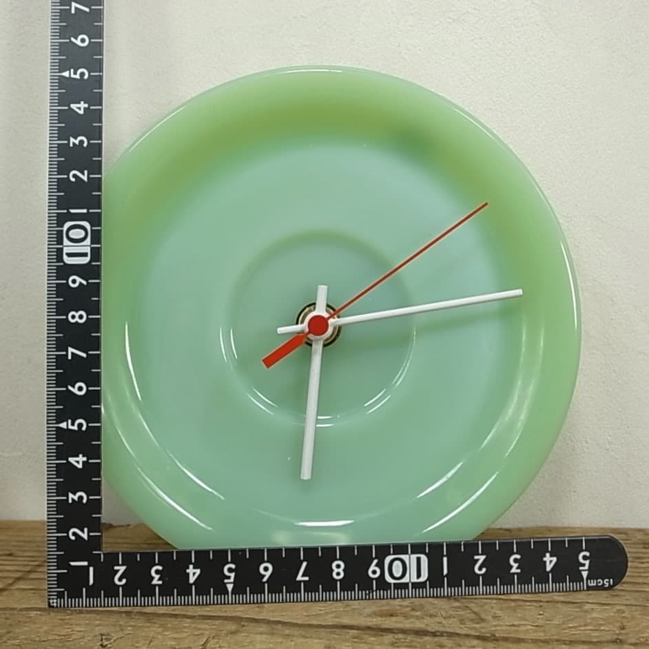 ファイヤーキング ジェードレストランウエア ソーサークロック① 直径 約15cm