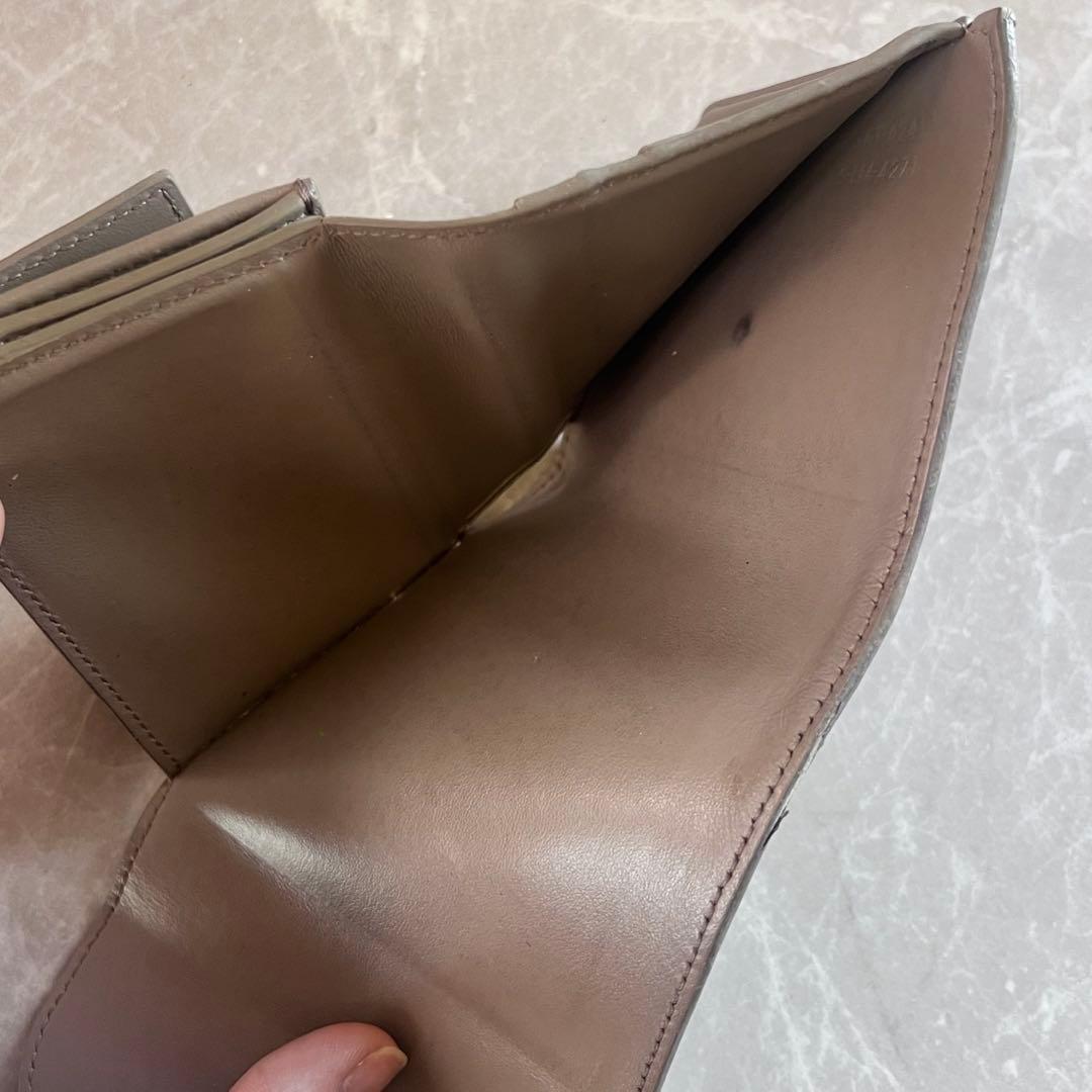 CELINE セリーヌ トリオンフ コンパクトウォレット グレージュ