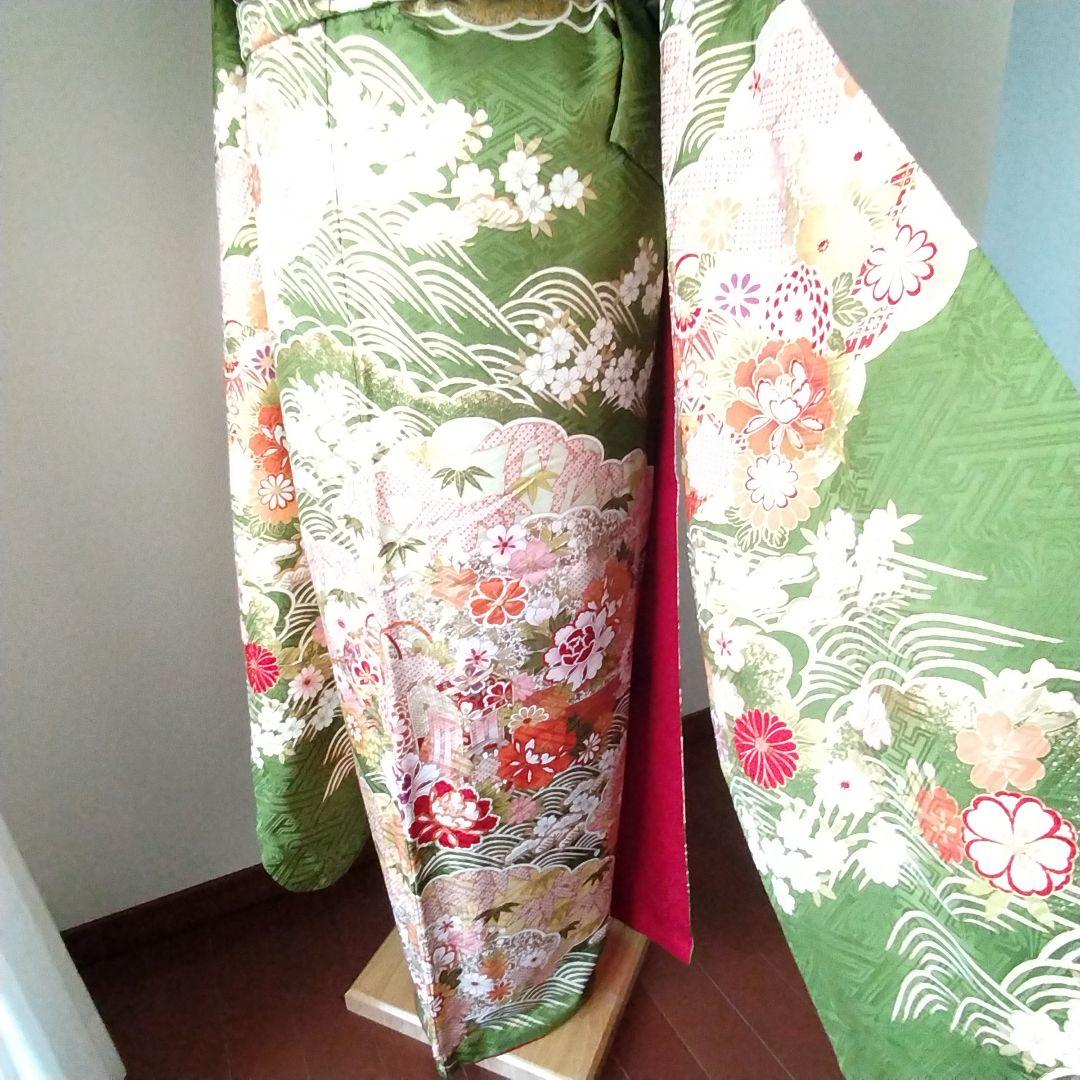 442.凛と可愛い！振袖7点セット　正絹　フルセット　成人式