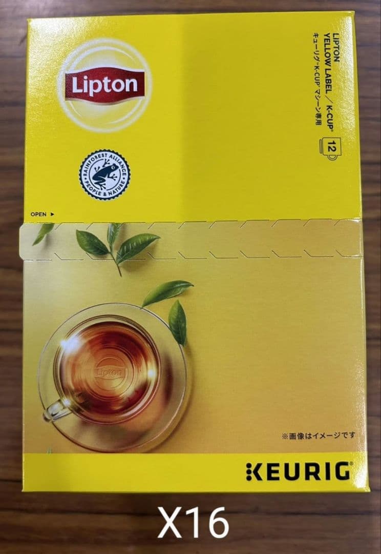 超お得商品～キューリグkカップ　リプトンイエローラベル　16箱セット